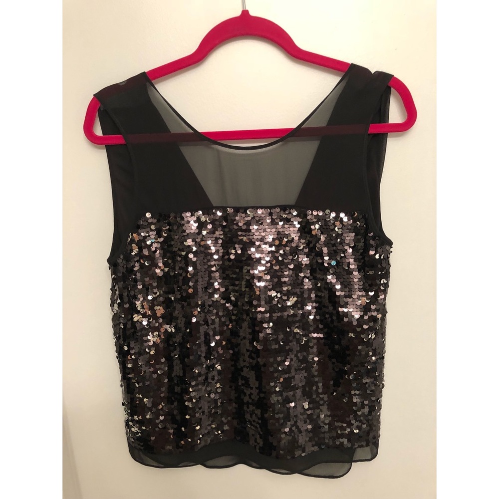 Sequin Black BCBG Top